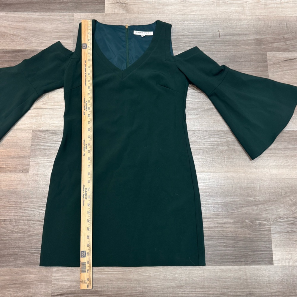 Trina Turk Cocktail Midi Cold Shoulder Dress – Size 6 - Picture 8 of 9